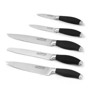 Carl Schmidt Sohn A SOLMS 6 Piece Knife Block Set Stainless Steel