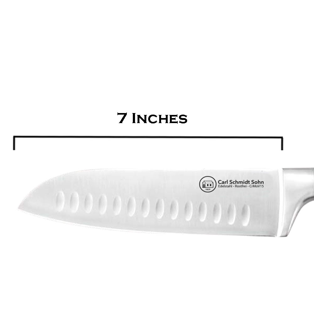 Carl Schmidt Sohn HERNE 7 Inch Santoku Chef Knife Stainless Steel