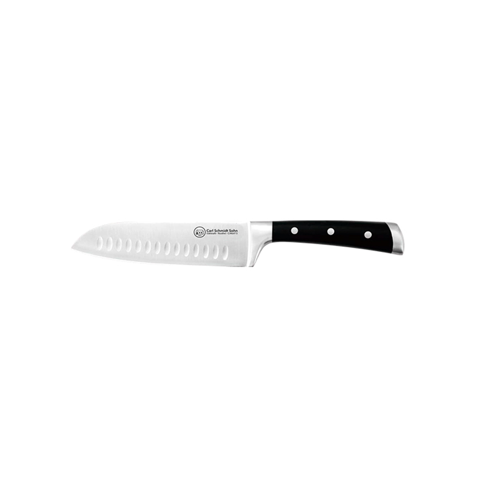 carl schmidt sohn HERNE 7 Inch Santoku Chef Knife Stainless Steel
