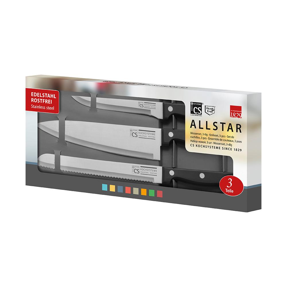 Carl Schmidt Sohn STAR 6 Piece Knife Block Set (blades Measure 8″ – 3.5″)