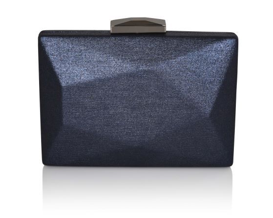carlo fellini Carlo Fellini-Adele Rocky Metallic Clutch (75 19821) (navy)