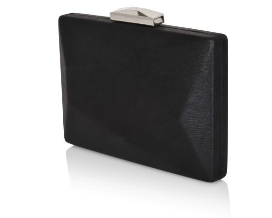 carlo fellini Carlo Fellini-Adele Rocky Metallic Clutch (75 19821) (black )