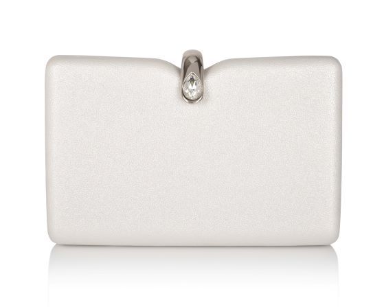 Carlo Fellini Carlo Fellini-Camille Stone Clasp Clutch (75 19857)(silver)