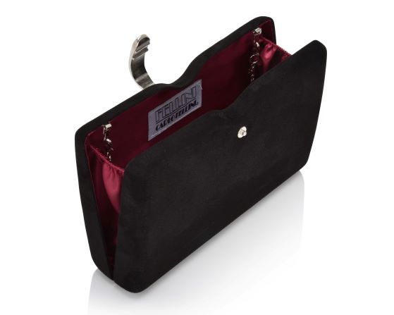 Carlo Fellini Carlo Fellini-Camille Stone Clasp Clutch (75 19857)(black)