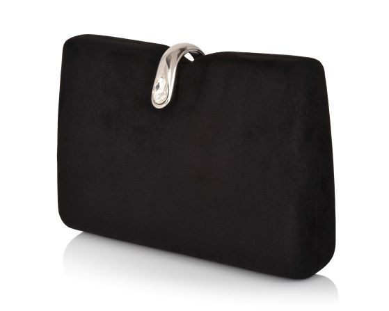 Carlo Fellini Carlo Fellini-Camille Stone Clasp Clutch (75 19857)(black)