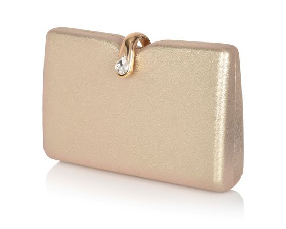 Carlo Fellini Carlo Fellini-Camille Stone Clasp Clutch (75 19857)(gold)