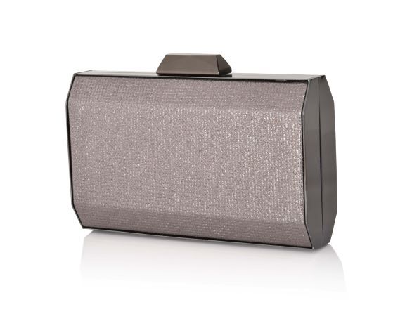 Carlo Fellini Carlo Fellini- Estrella Embellished Metal Frame Clutch (75 19969) (grey)