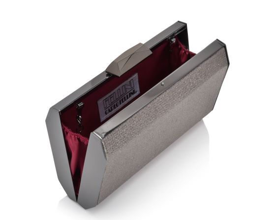 Carlo Fellini Carlo Fellini- Estrella Embellished Metal Frame Clutch (75 19969) (grey)