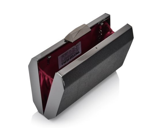 Carlo Fellini Carlo Fellini- Estrella Embellished Metal Frame Clutch (75 19969) (Black)