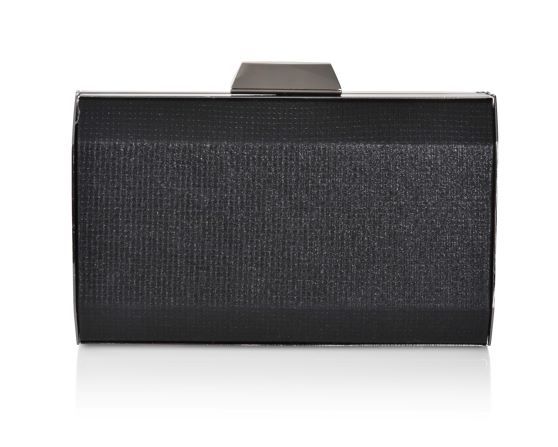 carlo fellini Carlo Fellini- Estrella Embellished Metal Frame Clutch (75 19969) (Black)