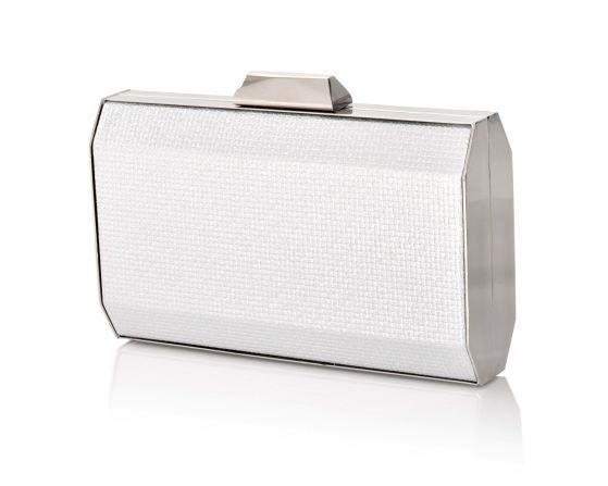 carlo fellini Carlo Fellini- Estrella Embellished Metal Frame Clutch (75 19969) (silver)