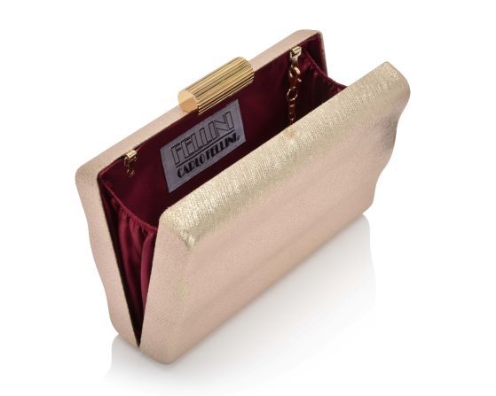 Carlo Fellini Carlo Fellini- Maz Minaudiere Box Clutch (75 19020)(gold)