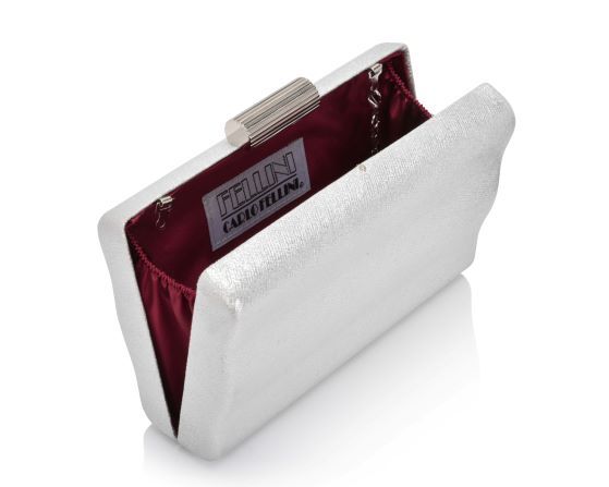 carlo fellini Carlo Fellini-Maz Minaudiere Box Clutch (75 19020)(silver)