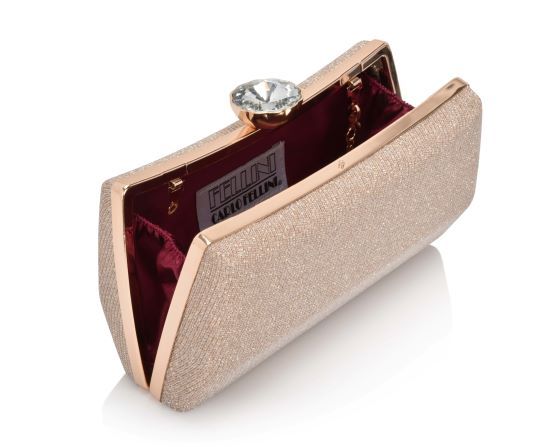 Carlo Fellini Carlo Fellini Rebecca Glittered PVC Clutch (75 19992) (gold)