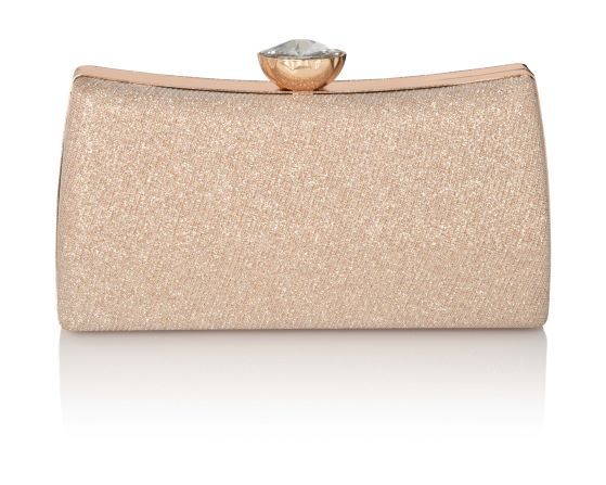 carlo fellini Carlo Fellini Rebecca Glittered PVC Clutch (75 19992) (gold)