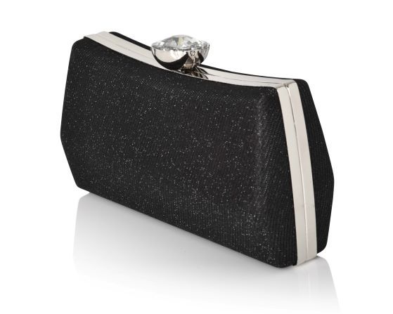 Carlo Fellini Carlo Fellini Rebecca Glittered PVC Clutch (75 19992) (Black)