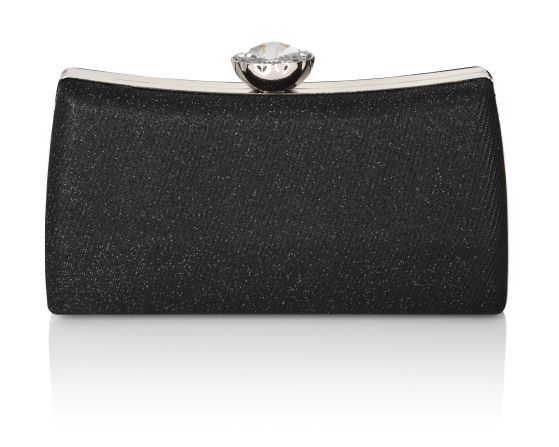 Carlo Fellini Carlo Fellini Rebecca Glittered PVC Clutch (75 19992) (Black)