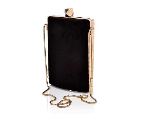 Carlo Fellini Carlo Fellini -Tammy Luxe Suede Clutch (75 19976) (Black)