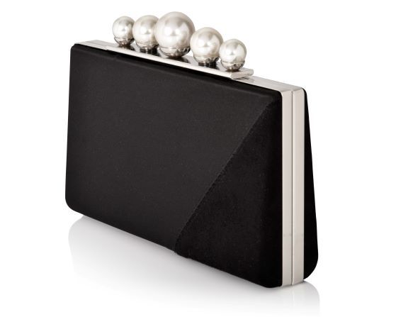 Carlo Fellini Carlo Fellini-Victoria Pearl Clutch (75 19940) (Black)