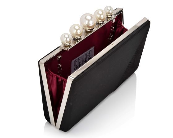 carlo fellini Carlo Fellini-Victoria Pearl Clutch (75 19940) (Black)
