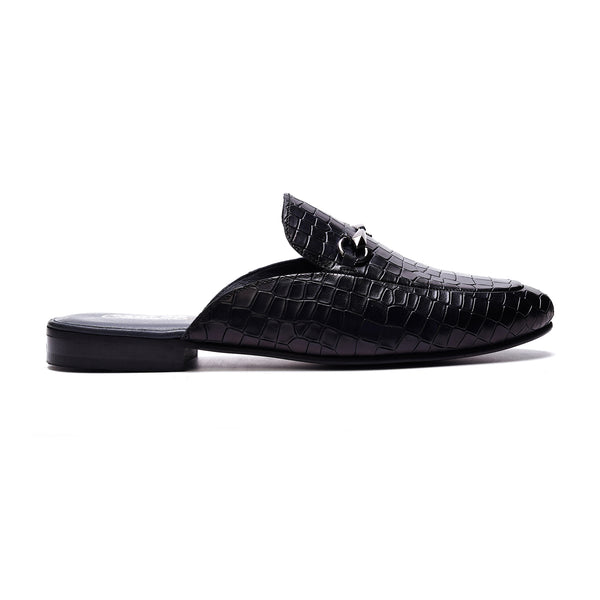 carlos by carlos santana Apollo Bit Slide // Croco Black