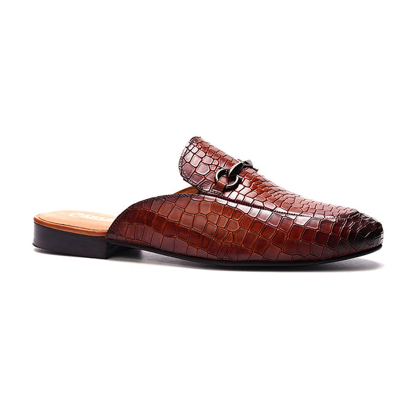 Carlos By Carlos Santana Apollo Bit Slide // Croco Tan