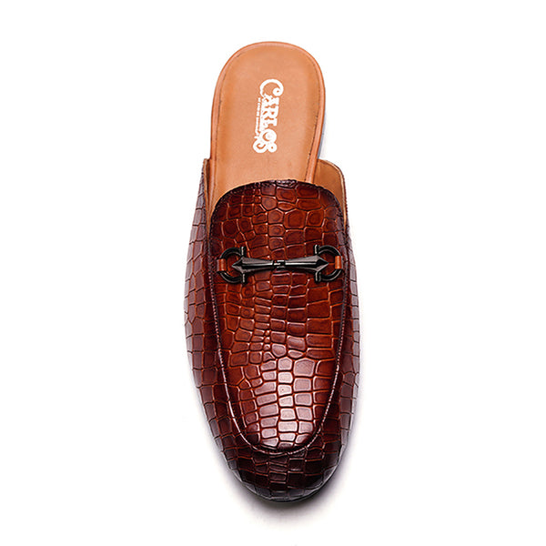 Carlos By Carlos Santana Apollo Bit Slide // Croco Tan