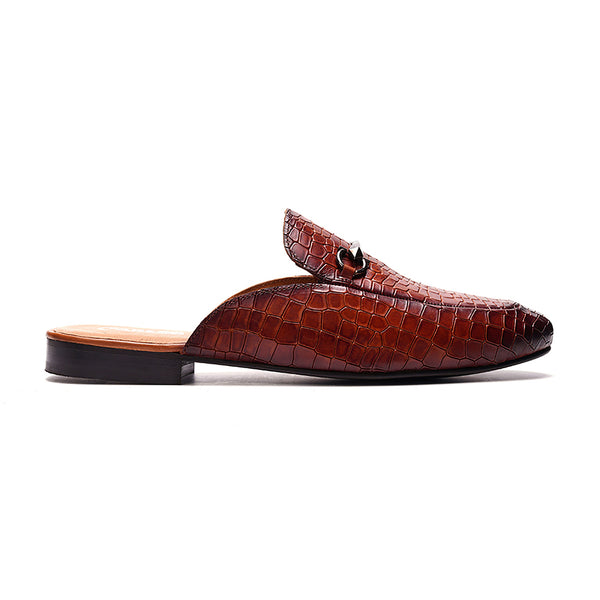 carlos by carlos santana Apollo Bit Slide // Croco Tan
