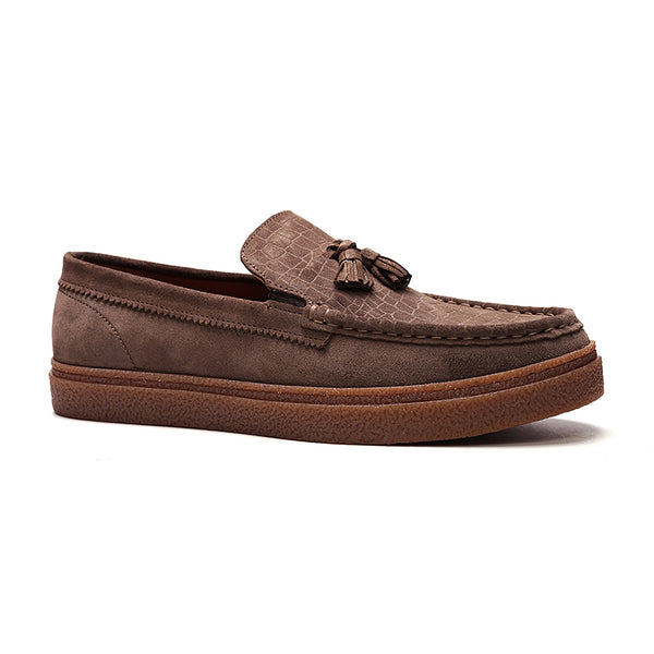 Carlos By Carlos Santana Baez Tassel Loafer // Saloon Brown Suede