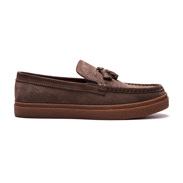 carlos by carlos santana Baez Tassel Loafer // Saloon Brown Suede