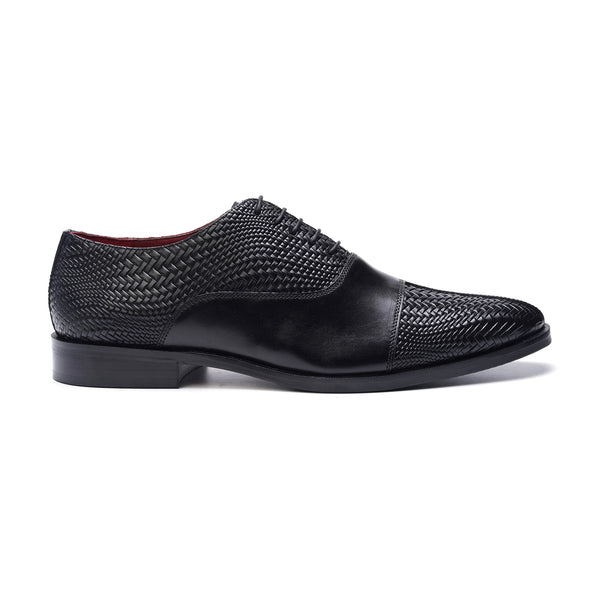 carlos by carlos santana Arlo Cap Toe Oxford // Black