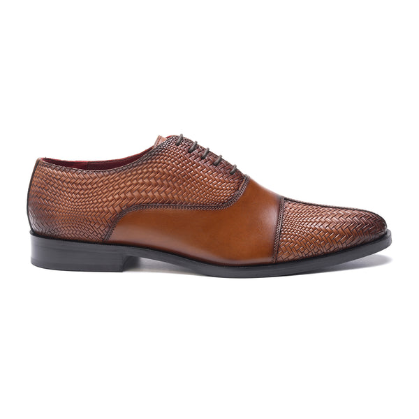carlos by carlos santana Arlo Cap Toe Oxford // Tan