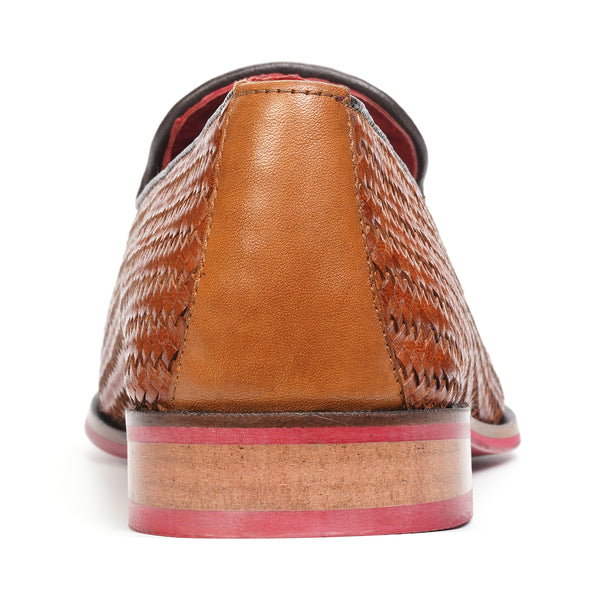 Carlos By Carlos Santana Gibson Weave Loafer // Tan