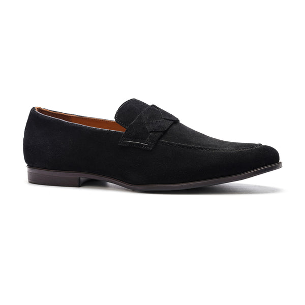 Carlos By Carlos Santana Groove Loafer // Black Suede