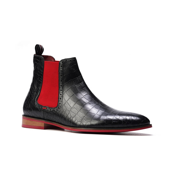 Carlos By Carlos Santana Mantra Croco Print // Black