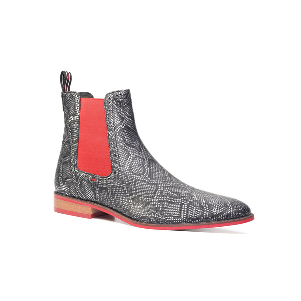 Carlos By Carlos Santana Mantra Snake Print // Black