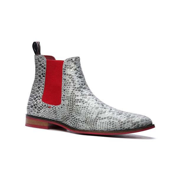 Carlos By Carlos Santana Mantra Snake Print // White