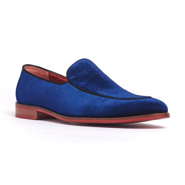 Carlos By Carlos Santana Prince Velvet Loafer // Navy
