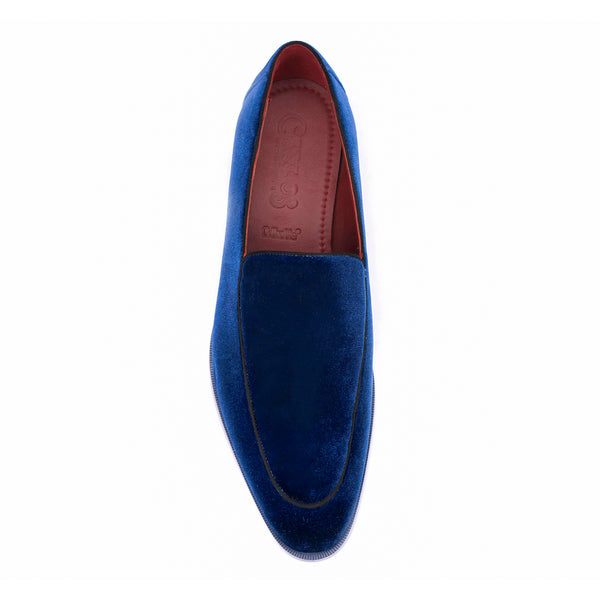 Carlos By Carlos Santana Prince Velvet Loafer // Navy