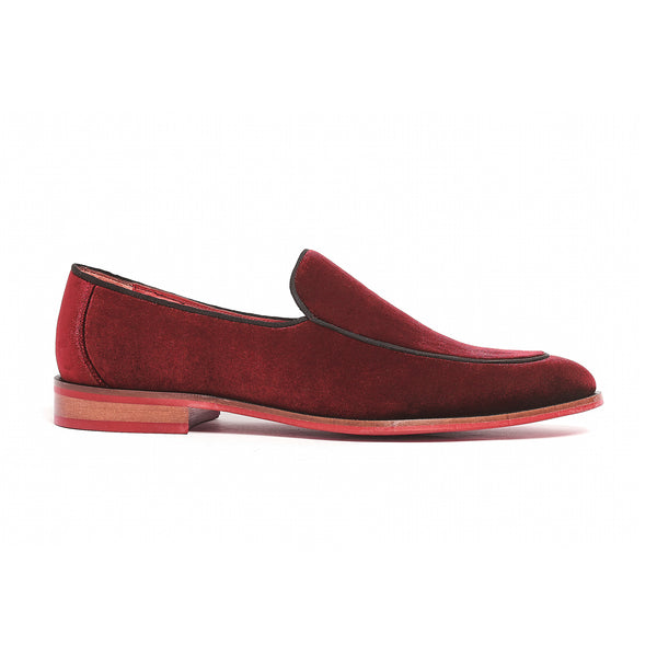 carlos by carlos santana Prince Velvet Loafer // Red