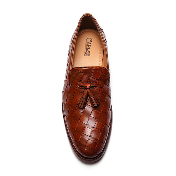 Carlos By Carlos Santana Pulse Tassel Loafer // Tan
