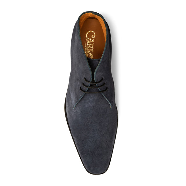 Carlos By Carlos Santana Corazón Chukka Boot Deep Blue Suede