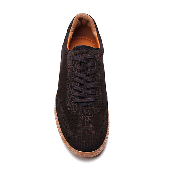 Carlos By Carlos Santana Crosby Sneaker // Coffee Brown Suede
