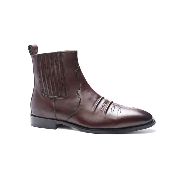 Carlos By Carlos Santana Durango Chelsea Boot // Brown Burnished
