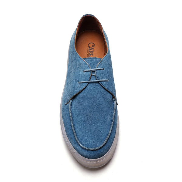 Carlos By Carlos Santana Echo Moc Shoe // Niagra Blue Suede