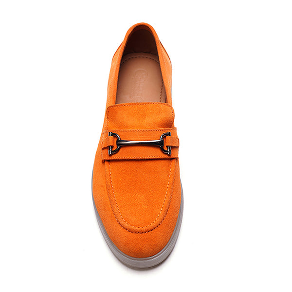Carlos By Carlos Santana Funkadelic Bit Loafer // Orange Suede