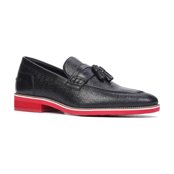 Carlos By Carlos Santana Garcia Tassel Loafer //Black