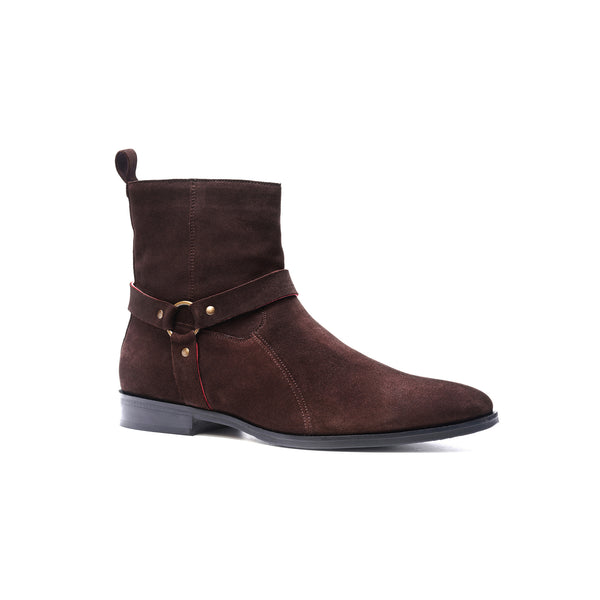 Carlos By Carlos Santana Harley Harness Boot // Brown Suede