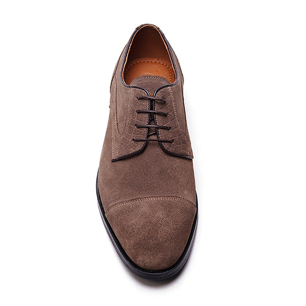 Carlos By Carlos Santana Havens Cap-toe Derby // Saloon Brown Suede