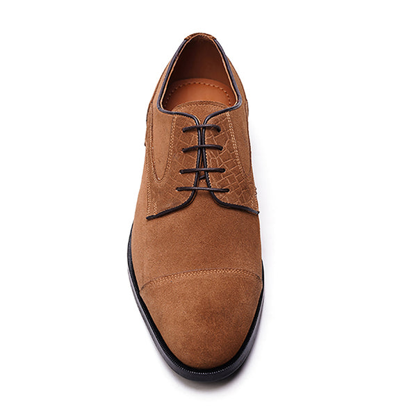 Carlos By Carlos Santana Havens Cap-toe Derby // Tobacco Brown Suede